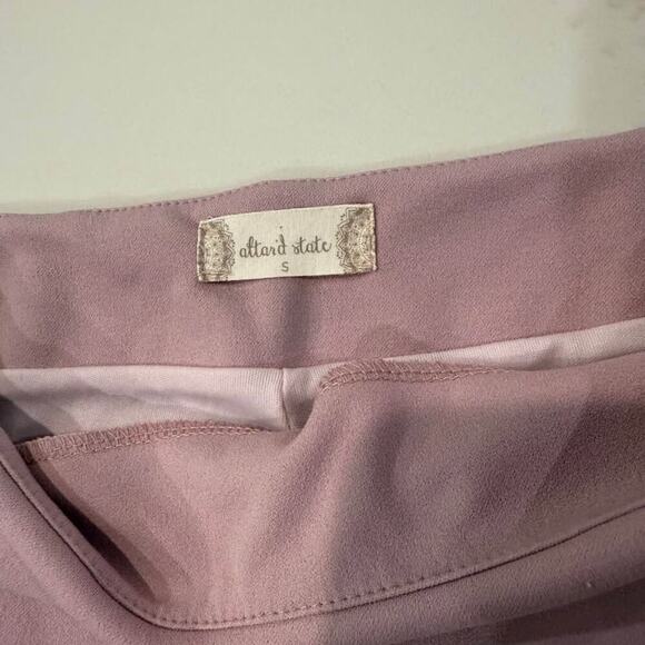 Altar’d State Asymmetrical Skort Skirt Women's Small Mauve Side Zipper Coquette - Picture 4 of 9